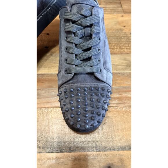 Christian Louboutin Louis Junior Spikes Orlato Gray Suede Men\'s Sneakers EU 46 main image 15